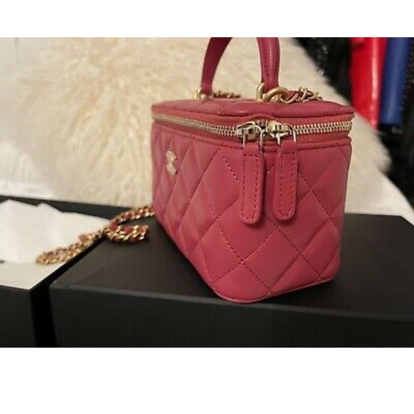 CHANEL 21A Top Handle Small Vanity on Chain BNIB FULL SET - Picture 5 of 12